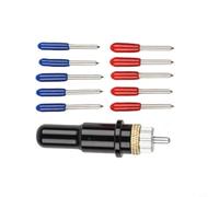 10 Lames Cutter 45°/60° Acier + Support pour Roland 10 Lames | Pour découpe vinyle, acier carbure , pour idéal pro, compatible pour roland, angles 45° et 60°