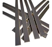 EBAC Literie 10 Lattes + 20 Embouts 780x38x8 mm | Bois 7 Plis | pour sommier et lit 160x200 | Remplacement pour sommier/bz/clic clac