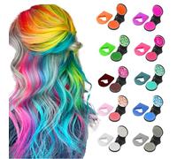 10 Lavables Craie pour Cheveux, Craie pour cheveux set, Teinture Temporaire pour Cheveux, Coloration Temporaire Dye Couleur Lavables, pour Anniversaire Halloween, pour Accessoire cheveux