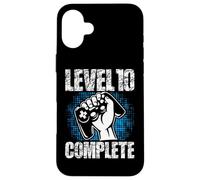 10 Level Complete Cadeau d'anniversaire 10 Ans Gamer Coque pour iPhone 16 Plus