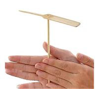10 libellules en bambou filé à la main - Jouets volants traditionnels à hélice en bois pour les enfants