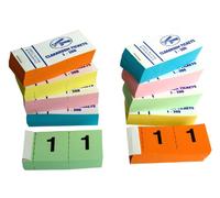 10 livres de 1-200 vestiaire tombola - 5 couleurs différentes