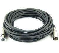 10 m Câble du microphone XLR 3 pôles symetrique NOIR, Câble DMX DJ PA Adam Hall