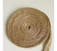 10 m de cordons de jute tressés plats en toile de jute, ruban en macramé fait à la main, fournitures d'artisanat de bricolage, corde de chanvre naturel, ruban de ficelle pour la décoration intérieure