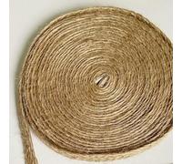 10 m de cordons de jute tressés plats en toile de jute, ruban en macramé fait à la main, fournitures d'artisanat de bricolage, corde de chanvre naturel, ruban de ficelle pour la décoration intérieure
