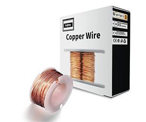10 m Fil d'aimant, fil de cuivre émaillé, bobinage de bobine magnétique, pour la fabrication de fil de laiton isolé pour moteur d'électro-aimant, à usage de connexion ou de soudure, 0,5 mm d'épaisseur