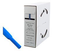10 m Gaine thermorétractable 3,2 mm > 1,6 Bleu