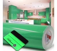 10m Oracal 621 Brillant 062 Traceur Vert + Raclette Film Autocollant pour