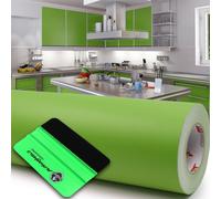 10m Oracal 631 Mat 063 Vert Tilleul 63cm Film pour Découpe + Raclette Meubles