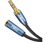 10 m Stereo Audio Extension Cable-3.5 mm Stereo Jack Male to Female for Phones,Headphones,Speakers,Tablets,PC,MP3 Players and More