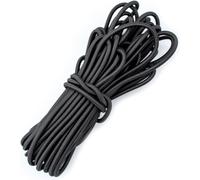 10 M X 4 Mm Elastic Bungee Cord,Rubber Bungee Sandow Elastic Tarpaulin Trailer,Elastic Rope Extension Rope For Camping,Trailer Tarpaulin,Transport Of Goods-Black