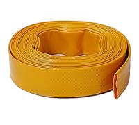 10 m x 51 mm (2 pouces), tuyau de vidange d’eau plat, tuyau pour pompe de bassin, jaune