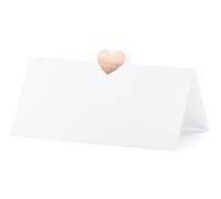 Mellilu 10 Marque-Places Blanc C UR Or ROSE10X5CM
