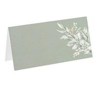 Artifetes Générique - 10 Marque-Places BOTANIQUE 8X4CM Vert DE Gris