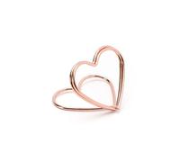 10 MARQUE-PLACES COEURS OR ROSE 2.5 CM