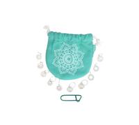 KnitPro Marqueurs de points The Mindful Collection Chakra KP36632 – plaqués argent sterling Large