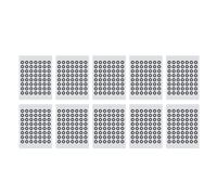 10 marqueurs de numérisation 3D de 6 mm, marqueur de Point de référence réutilisable pour Le Suivi 3D, doté d’Un Film Pet à Haute réflectivité, destiné à la topographie Optique, à