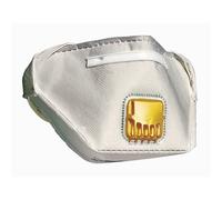 10 masques de protection pliants à usage court FFP2 avec valve, contre les vapeurs organiques, DeltaPlus