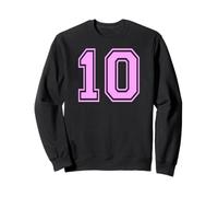 10 Matching numéro dix Entre Filles de l'université de Sport Sweatshirt