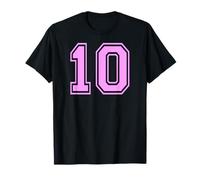 10 Matching numéro dix Entre Filles de l'université de Sport T-Shirt