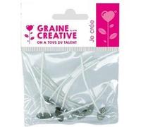 10 mèches à bougie sur pied 7 cm Multicolore G