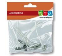 10 Mèches À Bougies Sur Pied