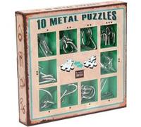 10 METAL PUZZLES SET GREEN IN DISPLAY 52473355 G