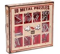 10 METAL PUZZLES SET RED IN DISPLAY 52473355 G