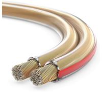 10 mètres 2x0.75mm² CCA câble de haut-parleur/câble d'enceinte,couleur: transparent