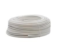 10 mètres, câble électrique H05VV-F H05VVF section 4 x 1,5 mm mmq 4G1.5, blanc, 4 conducteurs, 380 V 400 V CPR, utilisation intérieure, alimentation, rallonges, appareils ménagers, environnements