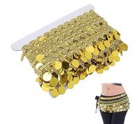 10 mètres ceinture de danse du ventre, foulard danse orientale, paillettes largeur élastique dentelle extensible paillettes rubans pour vêtements robe décorations mariage bricolage bouquet de mariée