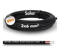 10 mètres de câble solaire Lapp ÖLFLEX SOLAR XLS-R T 2X6 mm² BK/RD Câble solaire jumelé