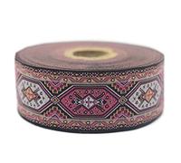 10 mètres de ruban jacquard de style lilas tisser cousez des rubans de tissu pour artisanat 35mm