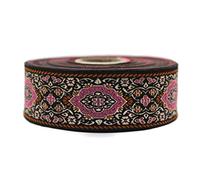 10 mètres de ruban jacquard de style rose Medieval Motif cousez des rubans de tissu pour artisanat 35mm