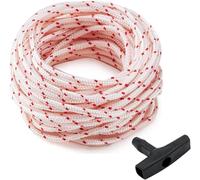 10 Metres Diameter 3 mm Starter Rope and 1 Starting Handle,Starter Rope for Lawnmowers,Chainsaws,Trimmers,Brushcutters,Engine Parts
