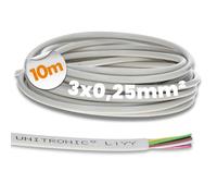 10 mètres Lapp 0028303 Ligne pilote LiYY 3x0,25 mm² I Câble de données 3 fils I Câble d'extension LED I Câble de données I Câble de signal 3 fils