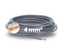 10 mètres Lapp 4520063 H07V-K 4 mm² gris I Câble de câblage I Conducteur de fil flexible I Câble individuel PVC I Fil de 4mm2 I Câblage