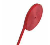 (10 mètres/rouleau) Ruban de velours 10 mm, ruban de dentelle de Noël, décoration d'emballage, décoration de fête de vacances faite à la main - Rouge - 10 mm