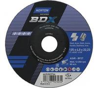 10 meules d'ébarbage BDX à moyeu déporté - 180 x 6,5 x 22,23 mm NORTON