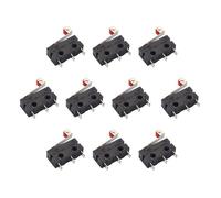 10 micro-interrupteurs plastiques SPDT à levier 3 broches 220V 5A (1NO 1NC), contacteurs pour électronique et automatisation