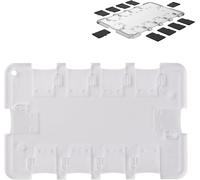 10×Microsd,Boîtier De Carte Mémoire De Stockage,Boîtier Au Format Carte De Crédit,Transparent