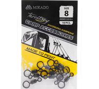 10 MIKADO Big Eye Rolling Swivel Émerillon carpe #8 (8/4)