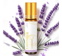 10 ml Flacon roll-on d'huile essentielle de lavande - Parfum de longue durée, huile d'aromathérapie, convient pour diffuseur | Senteur florale fraîche pour femmes | Aide au sommeil, format voyage | Co