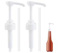 10 ml pour bouteilles PET, 2 Pièces Pompe Sirop pour Monin, Distributeur de Sirop Réutilisables, Tête de Pompe, Monin Bouteilles de Sirop 1L et 700ML, Contenants D'assaisonnement de Liquide de Salle