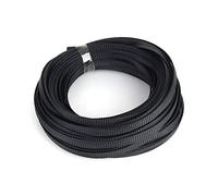 10 mm de diamètre 10 m de longueur, manche tressée pour animaux de compagnie, manche de câble extensible noir, tire de la densité pour le faisceau de câblage industriel marine