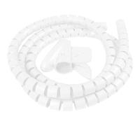 10 mm Spiral Sheath Cable Flexible Wire Storage Cable Spiral Cover Cable Management Cable Organizer Sleeve Protector Tube White Length 5 Metres