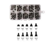 10 modèles 200 pcs 4 broches TACT BOUTON TACTILE TACTURE MICRO SWITCH KIT 6X6 Touche Auto-réinitialisation automatique TREMPER Commutateur