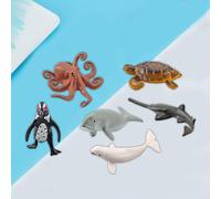 10 Modèles D'Animaux Marins, Ensemble De Jouets Éducatifs Simulés D'Animaux Pour La Maternelle