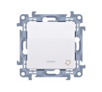 10 MODULE BOUTON POUSSOIR BLANC ''SONNETTE'' ÉCLAIRÉ CD1L.01/11