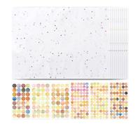 10 morceaux de papier de soie blanc, 6 morceaux d'autocollants de scellage, papier d'emballage à paillettes, papier d'emballage cadeau, papier d'emballage pour bouquet